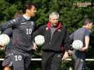 Les supporters du FC Metz derrière Joël Muller