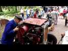 Vidéo. Le laborieux lancement d’un vieux tracteur lors de la concentration de poids lourds anciens du Val-d’Ajol