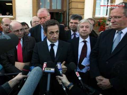 Nicolas Sarkozy : "Nous croyons en l'avenir de la Lorraine"