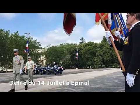 Engouement patriotique lors du défilé du 14-Juillet à Epinal