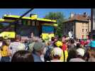 Ambiance sur le Tour de France, avant le départ de la Caravane à Saint-Dié-des-Vosges
