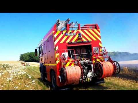 Feu de récolte d'orge : 5 hectares partis en fumée à Neufchâteau.