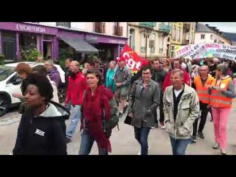 Menacé, l’hôpital de Gérardmer mobilise près de 500 personnes dans les rues