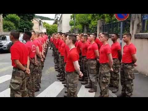 Le 1er régiment des Tirailleurs d'Epinal vient chercher le Caïd en footing au petit matin