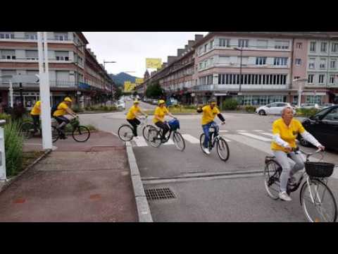 Les salariés du Toit vosgien à vélo pour courir leur Tour