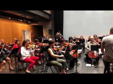 Répétition de l'orchestre symphonique et du choeur d'enfants pour les 1350 ans de Saint-Dié-des-Vosges