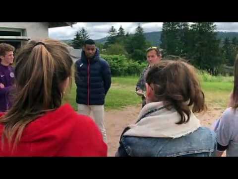 Cross-country - Mohamed Moussaoui à la rencontre des élèves du Collège Charlemagne de Bruyères