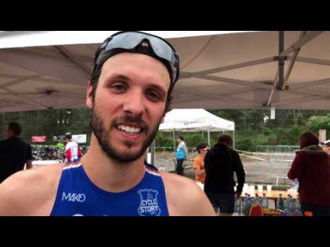 Réaction de Thomas Sayer après sa victoire sur le Triathlon d’Epinal (format M)