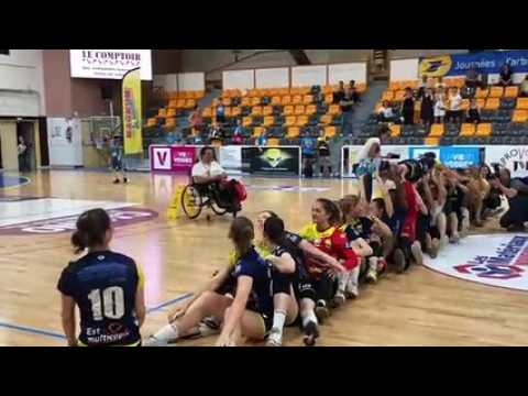Handball - Le paquito de Julie Bedon et Rachid Dahmane pour leur fin de carrière avec Epinal