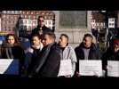 Hommage de la communauté afghane de Strasbourg à Kamal Nagchchband, victime de l'attentat du 11 décembre 2018