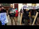 Manifestation anti-GCO quai des Bateliers