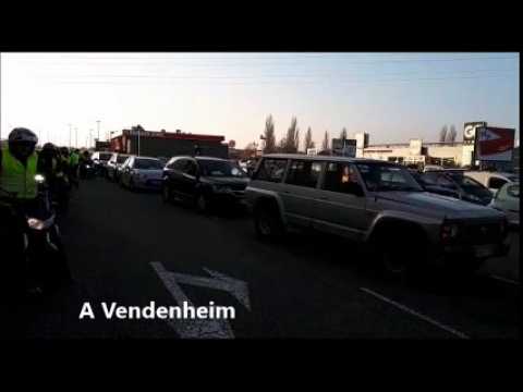 Gilets jaunes : premières images du mouvement dans le Bas-Rhin