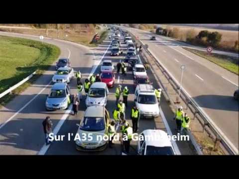 Le mouvement des Gilets jaune dans le Bas-Rhin en images (Strasbourg, autoroutes etc)