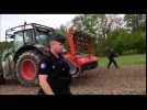 D&eacute;boisement sous escorte polici&egrave;re &agrave; Breuschwickersheim - Label : Les Dernières Nouvelles d'Alsace - Category : News