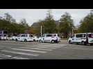 Opération escargot des ambulanciers dans les rues de Strasbourg