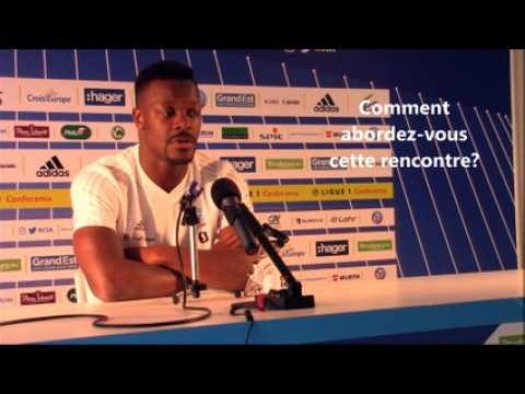 Conférence de presse du Racing Strasbourg avant le déplacement à Guingamp (Ligue 1, saison 2018/2019, 11e journée)