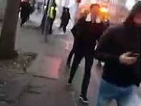 Gilets jaunes contre forces de l'ordre, Strasbourg, samedi 12 janvier 2019, quai Saint-Jean