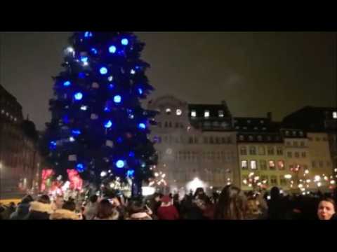 La nouvelle année fêtée place Kléber à Strasbourg