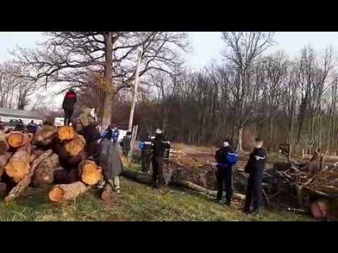 Les anti-GCO à Vendenheim contre la reprise du chantier