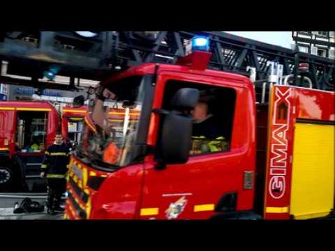 Strasbourg : spectaculaire incendie nocturne au centre ville