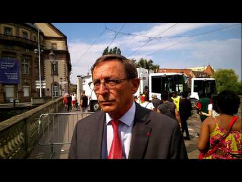 Robert Herrmann, adjoint au maire de Strasbourg, détaille les mesures de sécurité prises autour de la grande braderie.