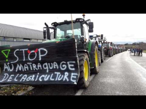 Les agriculteurs de la région de Saverne manifestent