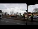 Les Gilets jaunes &agrave; l'ancienne plateforme douani&egrave;re de Scheibenhard - Label : Les Dernières Nouvelles d'Alsace - Category : News