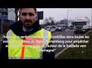 Questions &agrave; Jonas Grosse, porte-parole de la police du Bade-Wurtemberg, au pied du pont de l'Europe - Label : Les Dernières Nouvelles d'Alsace - Category : News