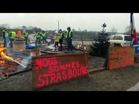 Les Gilets jaunes à Thal-Drulingen ce samedi 15 décembre