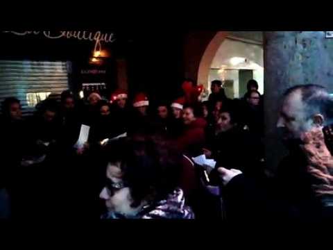 Chants de Noël de lycéens d'André-Malraux (Remiremont) en ville
