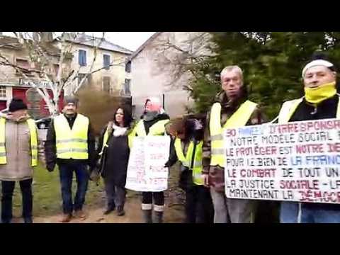 Rassemblement interdit des gilets jaunes à Neufchâteau