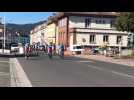 Arrivée des cyclistes de la Frégate La Fayette dans le cadre du FIG
