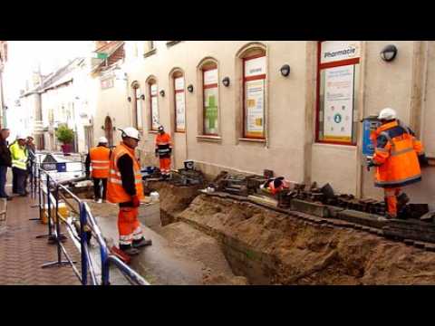 Neufchâteau : le centre historique livré aux pelleteuses