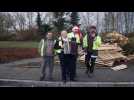 Il enfile son gilet jaune et joue de l'accord&eacute;on au barrage filtrant de Bulgn&eacute;ville - Label : Vosges Matin - Category : News