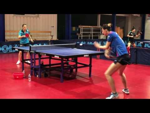 Tennis de table : les filles d’Etival à l’entraînement avant leur match de Ligue des Champions