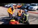 Manoeuvres des pompiers à Saint Dié