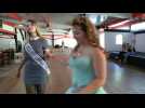 Répétition des Miss Lorraine 15-17 ans avant l'élection qui aura lieu samedi 15 septembre au Girmont-Val-d'Ajol
