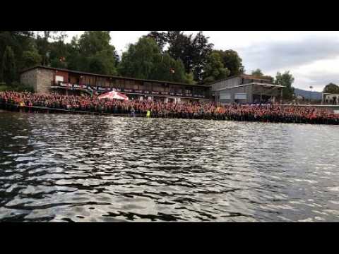 Triathlon de Gérardmer : départ de l’épreuve Découverte