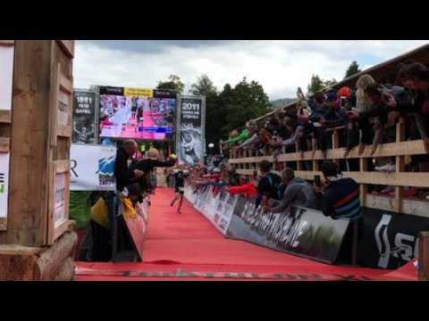 Triathlon XL de Gérardmer : l'arrivée du vainqueur Tom Lecomte