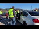 Un automobiliste s'&eacute;nerve face &agrave; des gilets jaunes - Label : Vosges Matin - Category : News