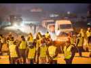 Une minute de silence au rond-point de Chavelot dans le cadre de la mobilisation des Gilets Jaunes