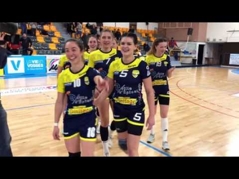 Handball : la joie des Spinaliennes après leur victoire sur le leader invaincu, Metz