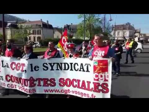 Une centaine de manifestants pour le 1er-Mai à Raon-l’Etape