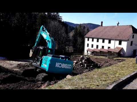 Début des travaux d'extension du musée du textile à Ventron.