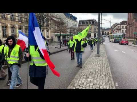 Acte XVII des Gilets jaunes à Saint-Dié-des-Vosges : une quarantaine de manifestants dans la rue