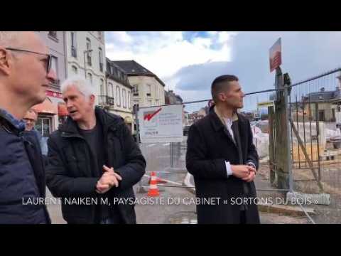 Laurent Naiken paysagiste de "Sortons du bois" dans le cadre de l'aménagement du futur pôle multimodal de Saint-Dié-des-Vosges