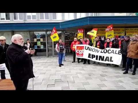 Epinal : ils manifestent pour sauver les lignes de train vosgiennes