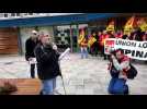 Manifestation devant la gare d'Epinal pour sauver les lignes de train vosgiennes