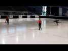 Des patineuses am&eacute;ricaines s'entra&icirc;nent avant la Nations' Cup qui se tiendra ce week-end &agrave; &Eacute;pinal - Label : Vosges Matin - Category : News
