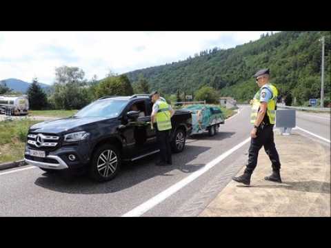 Contrôles de gendarmerie au tunnel Maurice-Lemaire à Sainte-Marie-aux-Mines